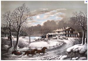 "American Winter Scene" Currier & Ives